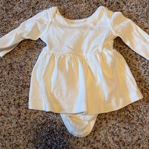 Hanna Anderson white cotton dress baby girl